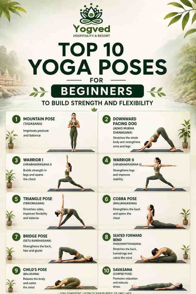 Top 10 Yoga Poses for Beginners to Build Strength and Flexibility